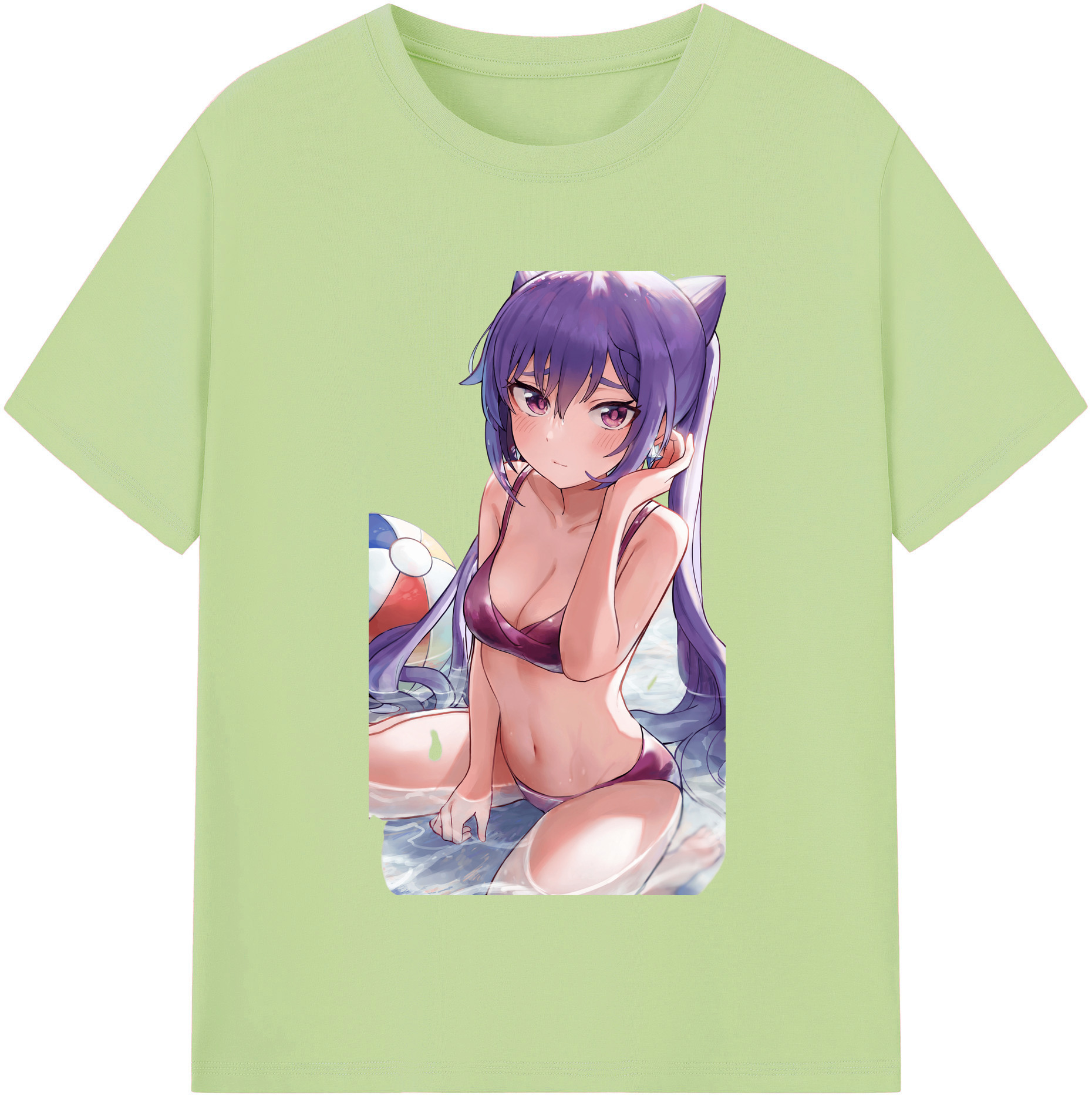 げんし神 刻晴 こくせい genshin Kokusei 綿100％半袖Tシャツ（フロントプリント）